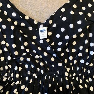 Old Navy Black Polka Dot Dress